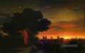Ansicht von Krim bei Sonnenuntergang 1862 Verspielt Ivan Aiwasowski russisch